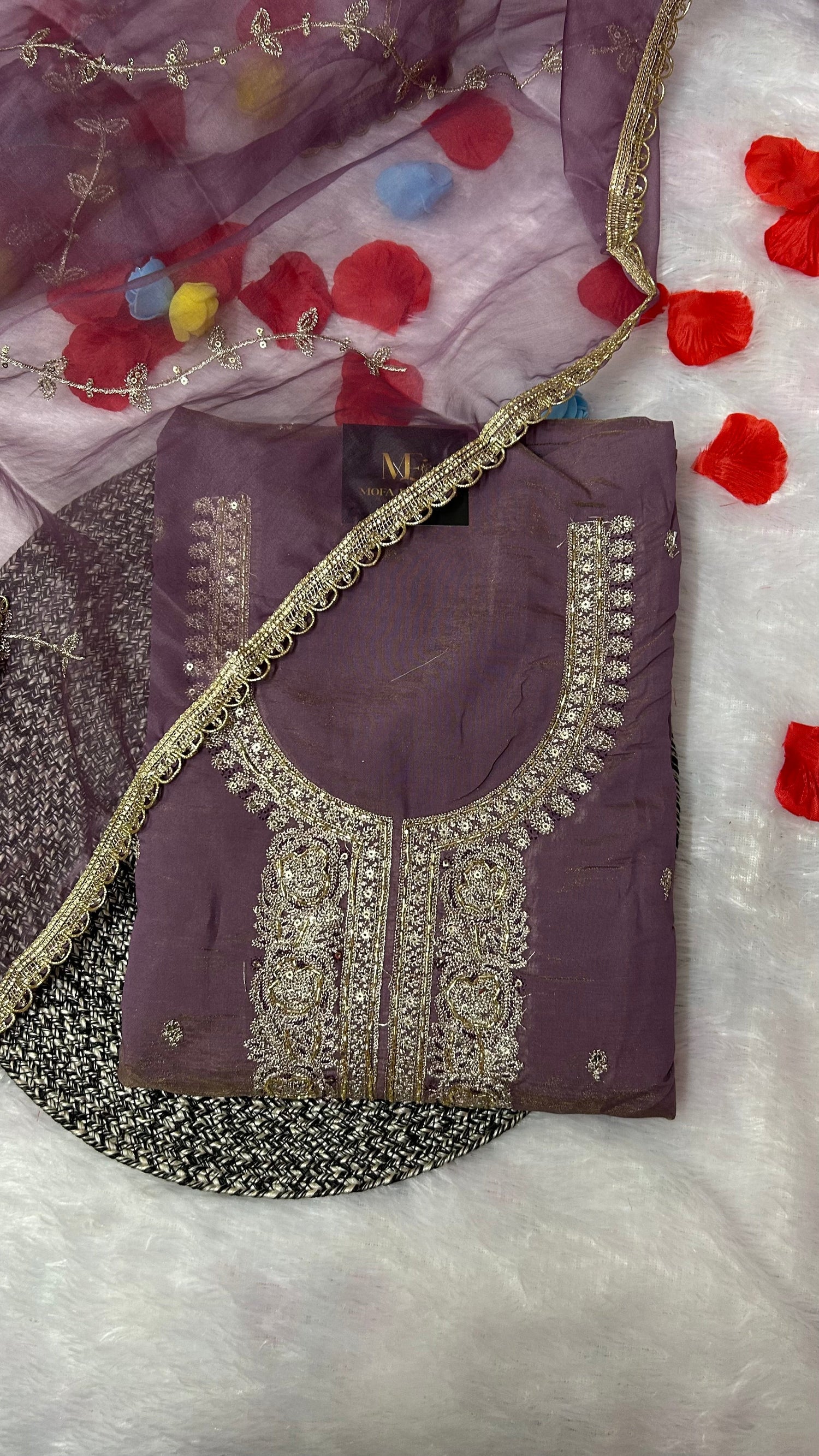ORGANZA DRESS MATERIAL | MOFA ELEGANCE